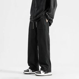 Streetwear Men Cargo Pants Hip Hop Jogger Harlan Male Harajuku Solid Colour Casual Sweatpants Woman Black Big Size 5XL 240422