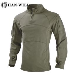 T-Shirts Tactical Shirt Army Combat Shirts Airsoft Tops Airsoft Long Sleeve Military Shirt Paintball Hunting Clothes Safari Men Shirt