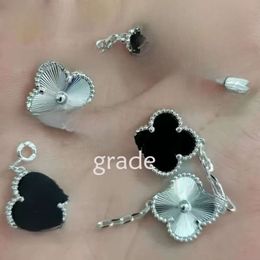 Anhänger Halskette Anhänger Halsketten Luxus Liebe Klee Designer Charme für Frauen Hellpurpurstein Diamant Goth Sailomon Schwester Whale Moissanit Kette Choker 640