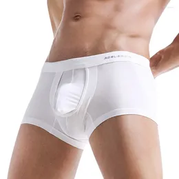 Underpants Man Bulge Pouch Elephant Nose Boxers Big U-Convex Underwears Modal Divided Pocket Lingerie Summer Elastic Waist