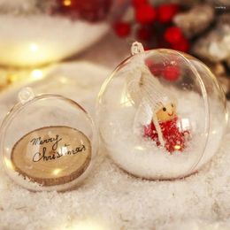 Christmas Decorations Ball Kit Plastic Shatterproof Ornaments 24pcs 6/8cm Refillable Reusable Holiday For Xmas