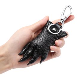 Wallets 2022 Creative Handmade Men's Key Chain bag Highquality Crocodile Leather Car Key Holder Fashion Crocodile Claw Key Case 50 50