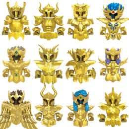 Blocks The Golden Twelve Saints Armor Anime Character Mini Building Blocks Bricks Action Figure Accessories Kid Toy CQ11 CQ16 CQ17 CQ22