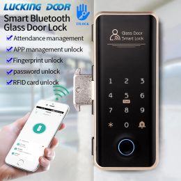 Control Bluetooth TTLOCK Smart Lock For Glass Door Wooden Door Sliding Door Remote Control RFID Biometric Fingerprint Electric Lock