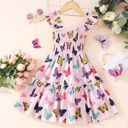 Girl Dresses Girls Princess Dress Summer Sleeve Kids Party Butterfly Costumes Sundress For Gown Children Clothing 2-7Y