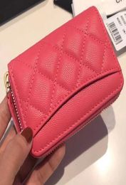 must have 20201120g rose pinkblack calf skin zippy coin case wallet 117cm genuine leather9600500