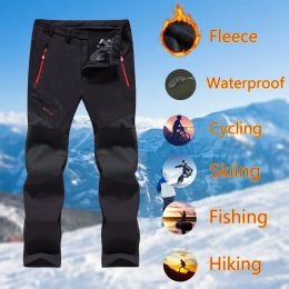 Accessories Man Softshell Fleece Pants Camping Climbing Fishing Trekking Hiking Winter Waterproof Breathable Pant Sport Trousers Cargo Pants
