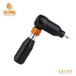 Machine YILONG Professional Lshaped Tattoo Gun Adjustable Rotary Pen Motor Hybrid Tattoo Machine With RCA Tattoo Tools