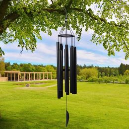 Decorative Figurines 36Inch 8 Tubes Wind Chimes Outdoor Home Decoration Asthetic Deep Tone Melody Memorial Bell Aluminium Patio Christmas