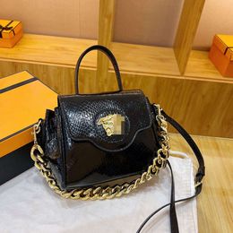 Fashionable Handbag New Shoulder Women's Day Packs Fashion Versatile Advanced Feeling Personalised Solid Colour Chain Crossbody Bag