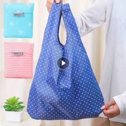 Bags Shopping Bag Mobile Phone Market Hand Shoulder Supermarket Shop Bags Ecofriendly Foldable Polyester Travel Pocket Home Storage