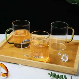 Wine Glasses High Borosilicate Glass Water Cup Juice Drink Tea Heat Insulation Cups With Handle Bar Counter Drinking Utensils