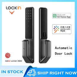 Control Lockin S30 Pro Smart Door Lock Fingerprint Password NFC Phone Unlock Automatic with Xiaomi Mi Home Smart Home Linkage