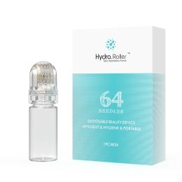 roller Hydra Roller 64 Pins Micro Titanium Needle Tips Derma Needles Skin Care Anti Aging Whitening Bottle Roller Serum Reusable