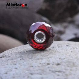 Beads Mistletoe 925 Sterling Silver Faceted Fine Natural Dark Red Garnet Stone Bead Jewelry