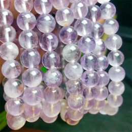 Strands Natural Purple Rabbit Hair Rutilated Quartz Bracelet Jewelry For Woman Man Gift Energy Gemstone Crystal Beads 8/10MM