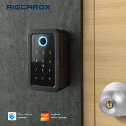 Control Rugged metal smart key box can be controlled remotely APP with gateway to connect Alex and Google home smart life lock