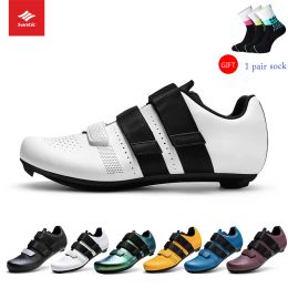 Footwear SANTIC Road Bicycle Cycling Bike Shoes Men Lock Shoe Racing Women Bike SelfLocking Shoes Nylon Sole Breathable Sport Shoes