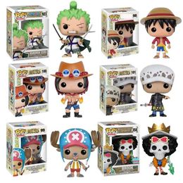 Action Toy Figures Funko Pop Piece Figure Luffy Chopper AISI Luo Luffytaro Action Figure Anime Toy Decoration Collection Children Birthday Gift T240422