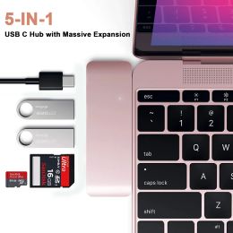 Hubs USB C Hub To Micro/SD Reader With 2 USB 3.0 87W PD Thunderbolt 3 USB Hub Adapter for 2021 iPad Pro M1 2020 MacBook Pro Air M1