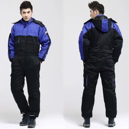 Accessories Men Work Clothing Winter Warmer Windproof Overalls Outdoor Fishing Skiing Cold Storage Working Clothes Thickening Coveralls 4xl