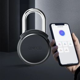 Control Bluetooth Card Padlock Lock NFC Mobile Phone Control Keyless Padlock Nonelectrically Smart Security AntiTheft Luggage Padlock