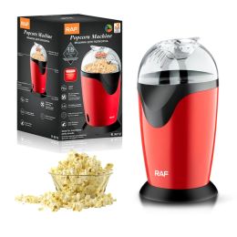 Makers 1200W Mini Popcorn Maker Oilfree Air Corn Machine 2.6L Automatic Household Kitchen Popcorn Machine for Kids Christmas Gift