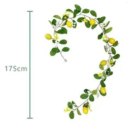 Decorative Flowers Garland Rattan Hanging Decor High Quality Home Decoration Plastic Ornaments Artificial Green Plant