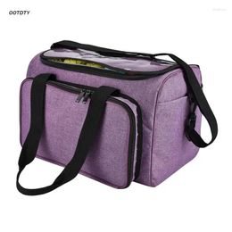 Storage Bags Knitting Tool Bag With Zipper And Handle Crochet Yarn Cosmetic Pouch For Indoor Outdoor Wool Needles