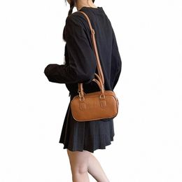 women Leather Shoulder Bag Trendy PU Crossbody Bag Versatile Square Hobo Bag Top Handle Commuting E9Ky#