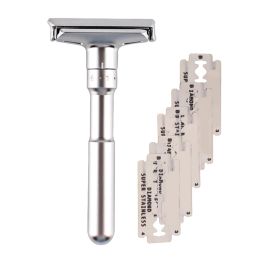 Blades Safety Razor Manual Razor for Men Adjustable 16 Close Shaving Classic Double Edge Razor Blades 27RC