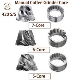 Grinders Manual Coffee Grinders Burrs Accessories 55/60 HRC CNC Stainless Steel Burr Mill Wearresistant Grinding Core and Plate