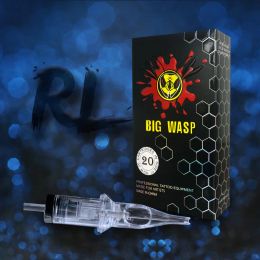 Machines BIGWASP Transparent Tattoo Needle RL Disposable Disinfection Safety Tattoo Pen Needle Cartridge Tattoo Needle Permanent Makeup