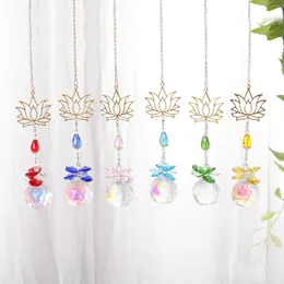 Garden Decorations Crystal Suncatcher Hanging Gold Plated Sun Catcher For Windows Home Decor Gift Christmas Birthday Mothers Day