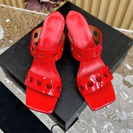 Ladies Strange Heel Fashion Women Crystal Slides Open Toe Party Dress High Heels Brand Designer Rome Female Sandals Footwear