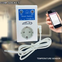 Plugs Temperature Controller Smart Home Used Socket Switch Outlet Sim Card AU EU US UK Power Socket Phone App Control SC1 GSM Socket