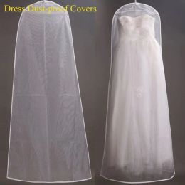 Covers Dustproof Clothing Covers Wedding Dress Garment Protector Bride Gown Storage Bags Clothing Cover Transparent Wardrobe Case New