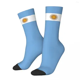 Men's Socks Argentina Flag Kawaii Hiking Femme Stockings Print Pattern Calf Sock