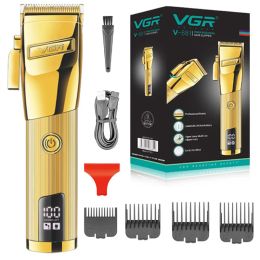 Clippers Original VGR Adjustable Metal Hair Clipper For Men Electric Beard&Hair Trimmer Rechargeable Cord/Cordless Haircut Machine