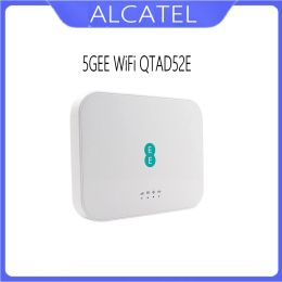 Routers ALCATEL QTAD52E 5GEE WiFi 5G Mobile Broadband Device Wireless Modem Router With Sim Card WiFi Hotspot Connected Up To 64 Users