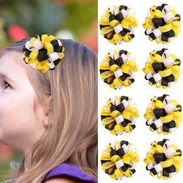 Hair Accessories Oaoleer 2Pcs/set Ribbon Curly Flower Hairpin For Kids Girls Cute Princess Hanmade Headdress Barrettes Korea