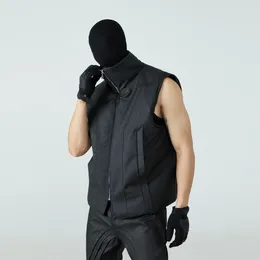 Men's Jackets Fashion Wax Padded Waistcoat Sleeveless Coat Winter Thick Warm Clothes For Men