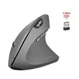 Mice HXSJ T24 Wireless Vertical Mouse Ergonomic 3 DPI optional Adjustable 2400 DPI 6 Keys Mouse