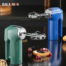 Blenders Portable Electric Egg Beater Doublehead USB Wireless Handheld Baking Cake Cream Whipper Kitchen Mixer Food Blender Automatic