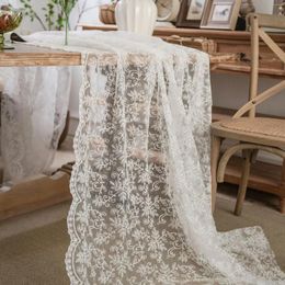 Table Cloth Hollow Out Floral Lace Tablecloth Retro For Wedding Party Piano Decor Home Linen Pography Props