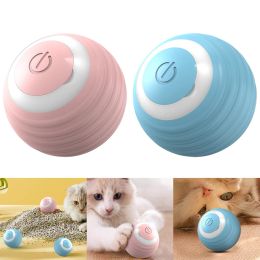 Control Automatic Moving Bouncing Rolling Ball with LED Lights Smart Cat Toy Ball SelfMoving Kitten Toy for Indoor Cat Kitten