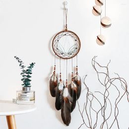 Decorative Figurines Nordic Style Feather Dream Catcher Wedding Home Decor Wall Art Hang Wind Chimes