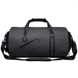 Bags Duffel Bags Business Commute Suit Dustproof Bag Portable Folding Dry Wet Separation Shoulder MultiFunctional Outdoor Duffle