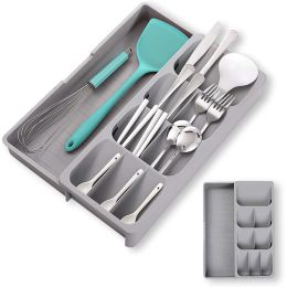 Storage Multipurpose Cutlery Silverware Kitchen Utensil Drawers Organizer Block Holder Knives Forks Spoon Spice Bottle Storage Rack Tray