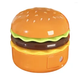 Table Lamps Hamburger Lamp With Pencil Sharpener Creative Shape Flexible Hose Design 2-in-1 Bedside